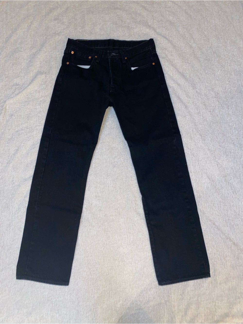 Levi's 501 Original Fit Black Jeans 32x32 Button Fly Classic